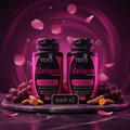 Pack x2 5 Colágenos Fitovit con uvas y pétalos sobre mármol