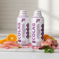 Pack x2 SCOLAG colágeno con pescado marino y cítricos sobre mármol